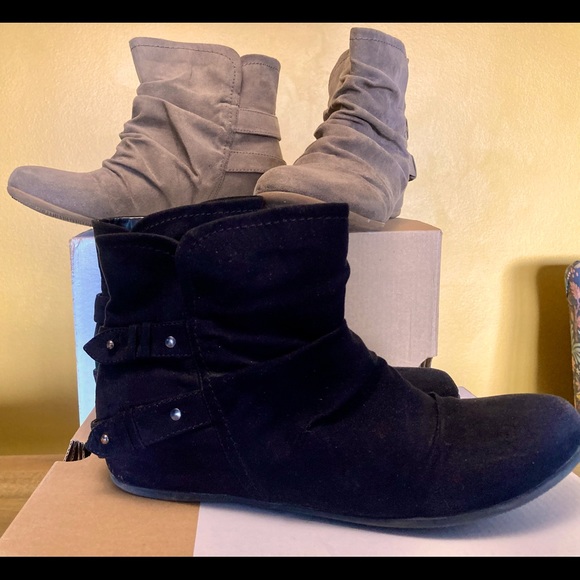 2 pairs Girang Slip-On Vegan Summer Bootie 8 - Picture 3 of 5